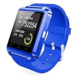 [Prime] U8 Bluetooth V4.0 Bluetooth Wrist Smart Watch Wristwatch UWatch for iOS Android iPhone 4/4S/5/5C/5S Samsung S2/S3/S4/Note 2/Note 3 HTC Sony BlackBerry,Dark Blue