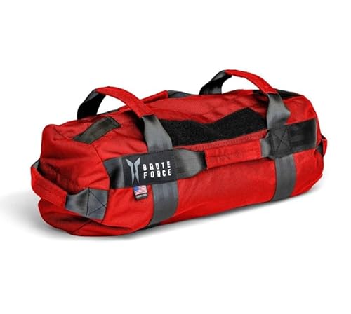 Brute Force Strongman Sandbag, Adjustable, Weighted Heavy Bag