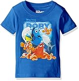 Disney Boys' Little Boys' Finding Dory Movie Short Sleeve T-Shirt Shirt, Royal, 4
