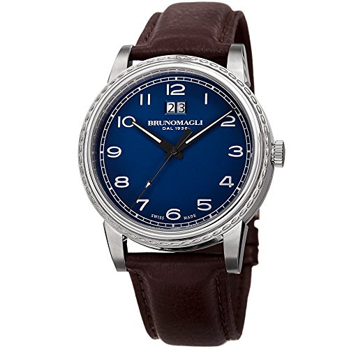 Bruno Magli Men's Dante Swiss Quartz Watch with Italian Leather Strap