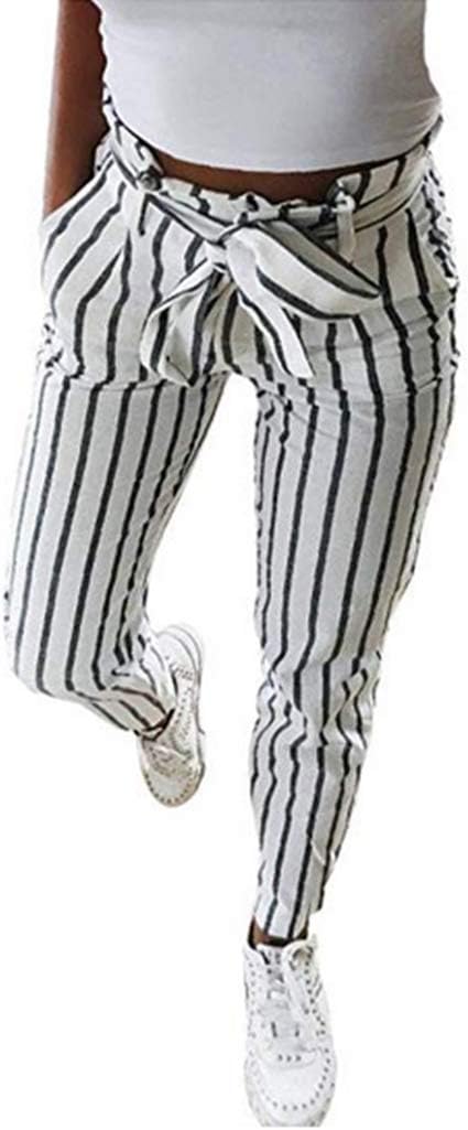 skinny striped trousers