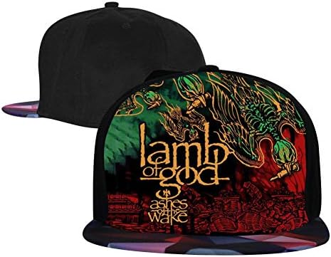 Unisex Youth Printed Lamb-of-God-Ashes-of-The-Wakes 3D Adjustable Baseball Cap Trucker Hats Hip Hop Cap