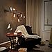 BAYCHEER HL371017 Industrial Retro Vintage Style Farmhouse Industry Steam Punk Water Pipe Wall Sconce Wall Light lamp with use 5 Each 40w E26 Bulbs