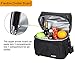MIER Dual Compartment Cooler Bag Tote Adult Insulated Lunch Bag for Men Women, Leakproof Soft Cooler for Kayak, Beach, Travel, Work, Picnic, Grocery, Large, Black