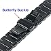 TRUMiRR 22mm Smart Watch Band Stainless Steel Watchband Butterfly Buckle Strap Bracelet for Motorola Moto 360 1 1st Gen 2014, with Upgraded Link Removal Tool and Spring Bar, Black