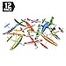 Big Mo's Toys 12 Pack 8 Inch Glider Planes - Birthday Party Favor Plane, Great Prize, Handout Glider, Flying Models, One Dozen