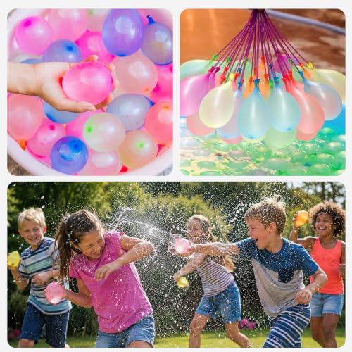 POP lina 555 Pcs Water Balloons Self Sealing Multicolor Water Balloons for Adult Summer Water Games Beach Party