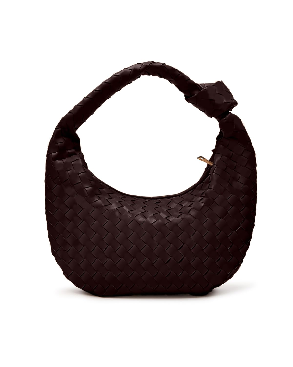 Photo 1 of Woven Purse - Woven Tote Bag for Women - Large Hobo Bags - Knotted Slouchy Shoulder Handbags - Soft Vegan Leather