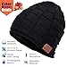 Bluetooth Beanie, Wireless Bluetooth Hat with Bluetooth Headphones Supports Hands-free HD Music & Calling, Dual Layer, Unisex, Charged via USB, Fully Washable, Christmas Gifts.
