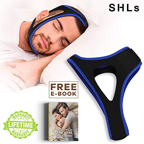 image for SHLs Anti Snoring Chin Strap | Simple Anti-Snoring Solution for Good S