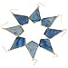 SUNYIK Women's Blue Aventurine Large Rhombus Dangle Earrings