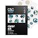 C&C by Clean & Clear Over Zit Spot Patches, With Hydrocolloid, Absorbs Fluid, Pimple Patch for Acne Prone Skin, Not Tested on Animals, 30-ct