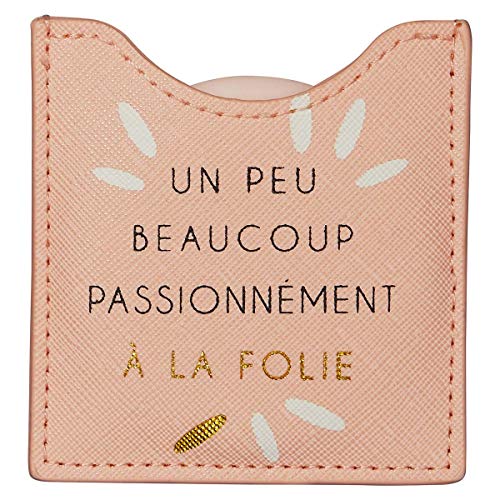 Toga - Miroir Un Peu Beaucoup - Miroir Rond de Poche à Emmener Partout - Idéal Cadeau Anniversaire, Toutes Occasions - Dimensions 8,5 x 8 cm 76005893 Small