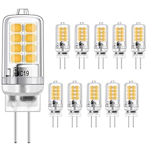 G4 LED-lamp 3W gelijkwaardige 20W halogeengloeilampen, warm wit 3000K, g4 fitting energiebesparing, geen flikkering…