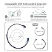 Hanlesi Band for Fitbit Charge 2 , Stainless Steel Bracelet Fitness Accessory Wristband for Fitbit Charge2 (Blue, 220mm)