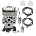 Butom Carburetor & Fuel line for Redmax BCZ2500 EZ25005 BCZ3060TS BCZ2400S GZ25N14 GZ25N23 481081001 WYA-1-1 primary