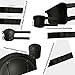MAXZOLA Kids Protective Pads Knee Pads Elbow Pads Wrist Guards 3 In 1 Protective Gear Set (Black)