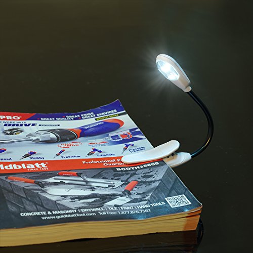 image for EverBrite 4-Piece Clip On Adjustable Flexiable Neck LED Bright Reading