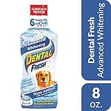 Dental Fresh Advanced Whitening for Dogs, 8 oz. - Reduce Surface Stains and Reverse Discoloration - Add to Water to Whiten Teeth, Eliminate Bad Breath, Improve Oral Health
