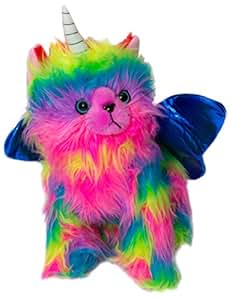 Amazon.com: Rainbow Butterfly Unicorn Kitten Stuffed Toy Stuffed Animal Plush Toy Fun with Dark ...