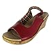 Crocs Women's A-Leigh Leather Slingback Wedge