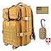 Anitee Outdoor 40L Military Backpack, Tactical Waterproof Army Rucksack with Emergency Survival kit for Camping Hiking Sport Trekking (Khaki)