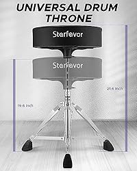 Starfavor Drum Throne Adjustable Drum Stool Padded