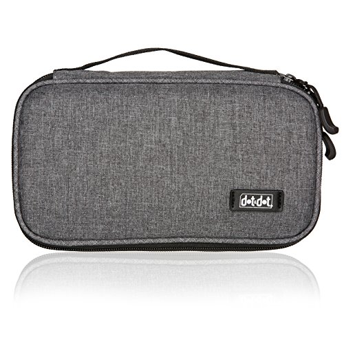 Electronics Organizer Travel Tech Case - Charge Cord, Slim Gadget, Charger Organizer Pouch Bag - Portable Cable Management Case