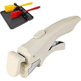 Removable Pot Handle, Universal Pan Handle, Replacement for Pots and Pans, Fits All Cookware, Includes Spoon Rest, Durable &amp; Heat-Resistant, Cream White