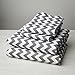 Where the Polka Dots Roam King Size Bed Sheets Gray Chevron Print 4 Piece Set │ Unisex, Flexible Microfiber, Durable, Wrinkle-Resistant Bedding │ Boys, Girls, Baby, Kids, Toddler, Teen
