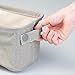 mDesign Narrow Fabric Storage Bin Basket with Handles for Nursery Closet, Cabinet, Cubby, Playroom, Small Slim Baskets for Bibs, Plush Toys, Bodysuits, Crane Collection - Light Gray