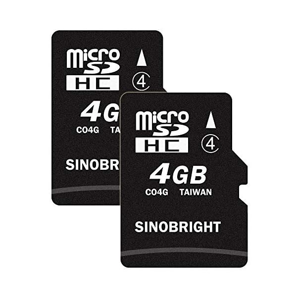 Micro-SD-Karte, 4 GB, TF-Karte, 4 G, SDHC, Flash-Speicherkarte, Klasse 4, mit Adapter, 2 Stück