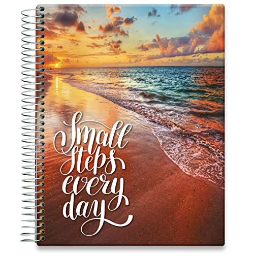 Tools4Wisdom Daily Planner 2021-2022 - Inclusive June 2021 - 8.5 x 11 Hardcover - Full Color Academic Planner Calendar - Vertical Weekly Planner Layout - Q2S15 - Small Steps Every Day