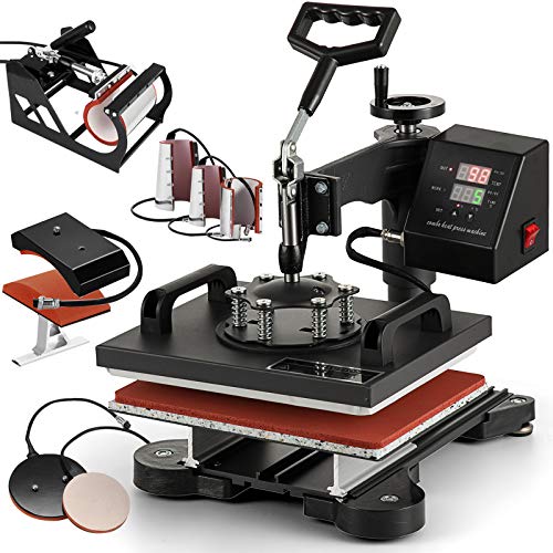 SHZOND 8 in 1 Heat Press 12 X 10 inch SwingAway Digital Transfer