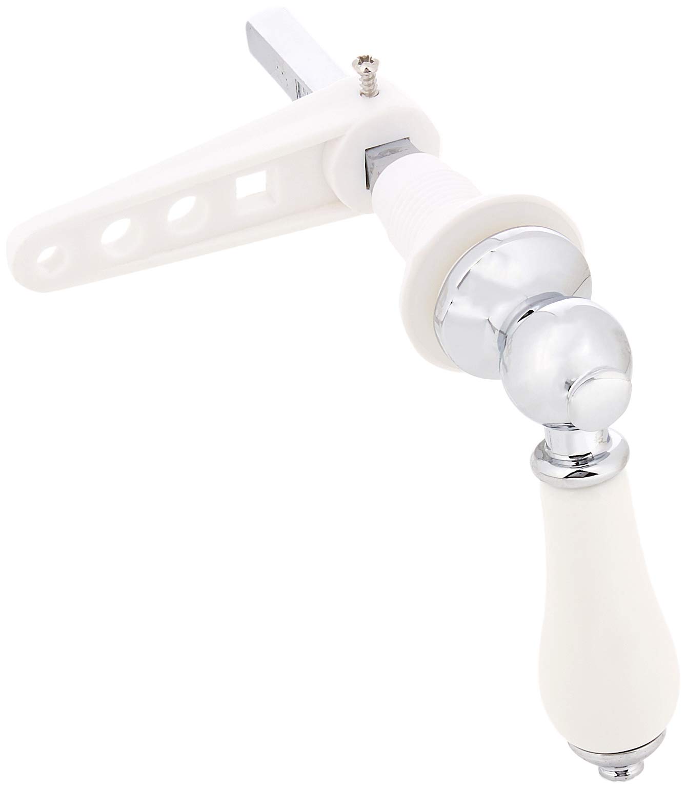 Bristan W CL3 C WHT Cistern Lever 3 with Components, White and Chrome