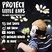 Ems for Kids BABY Earmuffs - White with White. Made in The U.S.A! The Original and ONLY Earmuffs Designed specifically for Babies Since 2009!