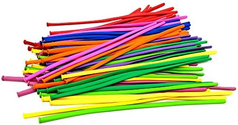 100pcs Magic balloons, long strips balloons, magic balloons, long magic balls, holiday parties balloons, mixed colors