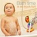 Bathtub Toys for Toddlers - Foam Bath Puzzles for Kids - Fun Baby Educational Toy Girls Boys Preschoolers - Fine Motor Skills - Early Learning Tub Stickers Shower Fruits Set (12 Puzzles + 12 Shapes)