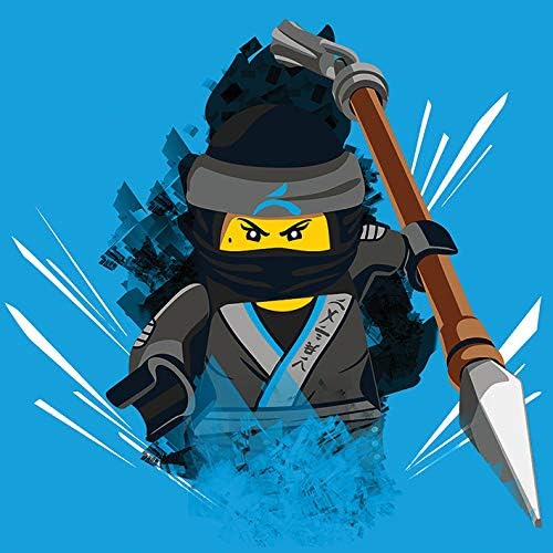 LEGO Ninjago Movie NYA STYLIZED Canvas, Multi-Colour, 30 x 30 x 3.2 cm