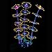 Uniclife Strip Coral Plant Ornament Glowing Effect Silicone Artificial Decoration for Fish Tank, Aquarium Landscape - Orange