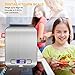 Adoric Digital Food Scale, 1g/0.002lbs to 11lbs Capacity Accurate Weight Measurement Stainless Steel Kitchen Scale for Meat, Gram, Coffee Bean, Fruit, Baking Powder and More (Batteries Included)