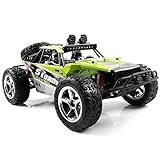AHAHOO 1:12 Scale RC Cars 35MPH+ High Speed Off-Road Remote Control Vehicle 2.4Ghz Radio Controlled Racing Monster Trucks Rock Climber with LED Light Vision (Green)