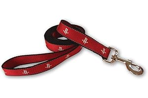 BYUP Sporty K9 NBA Houston Rockets Reflective Dog Leash, Large