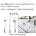 WDF 100pcs Silver Plastic Plates - White with Hammered Design Disposable silver Plastic Plates,Christmas Plate Include 50 Dinner Plate 10.25inch,50 Salad/Dessert Plate 7.5inch