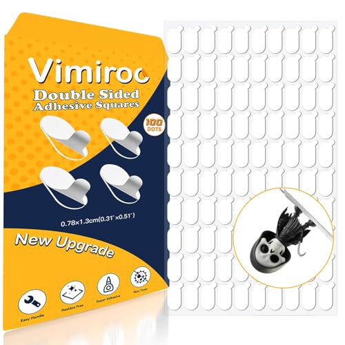 Photo 1 of 100Pcs Adhesive Stick Dots Double Sided Removable Mounting Putty - Clear Museum Sticky Tack for Wall, Figurine, Poster, No Trace Dots - Strong Stick Tack for Poster, Wall Decor, Balloon & Crafts