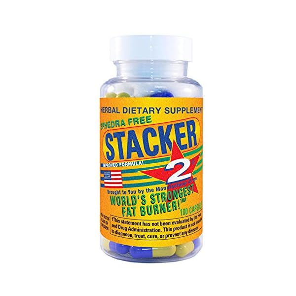 Stacker2-Herbal-Fat-Burner-Capsules-Pack-of-100 Stacker2 Herbal Fat Burner Capsules, Pack of 100