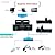 Nintendo Switch Dock, INSTEN Portable Charging Dock Cradle Stand with TV Mode, Screen Toggle Button ,HDMI Port & 3 USB Ports, Black (Cable and Power adapter NOT included) from eForCity