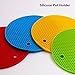 Pot Holders and Oven Mitts [set of 4] Heat Resistant Pad Silicone Garlic Peeler