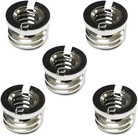 Brass 3/8"-16 to 1/4"-20 Convert Screw Adapter for Monotripod Tripod x 5pcs