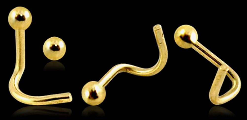 Piercing Per Naso In Acciaio Inox Con Zirconia - 8 Pezzi, 20 Gauge, Forma A L E A Vite - Foto 9